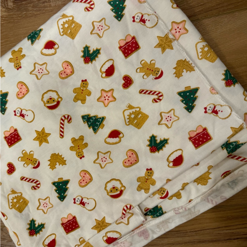 Bamboo Christmas swaddle blanket- never used